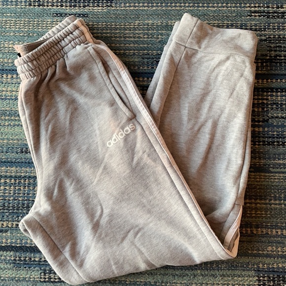 Adidas Classic 3-stripes Jogger Gray Pants size Small - Picture 3 of 6